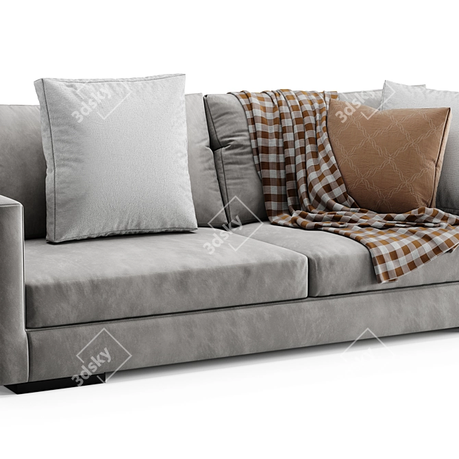 Sleek and Stylish Flexform Sofa 3D model image 2