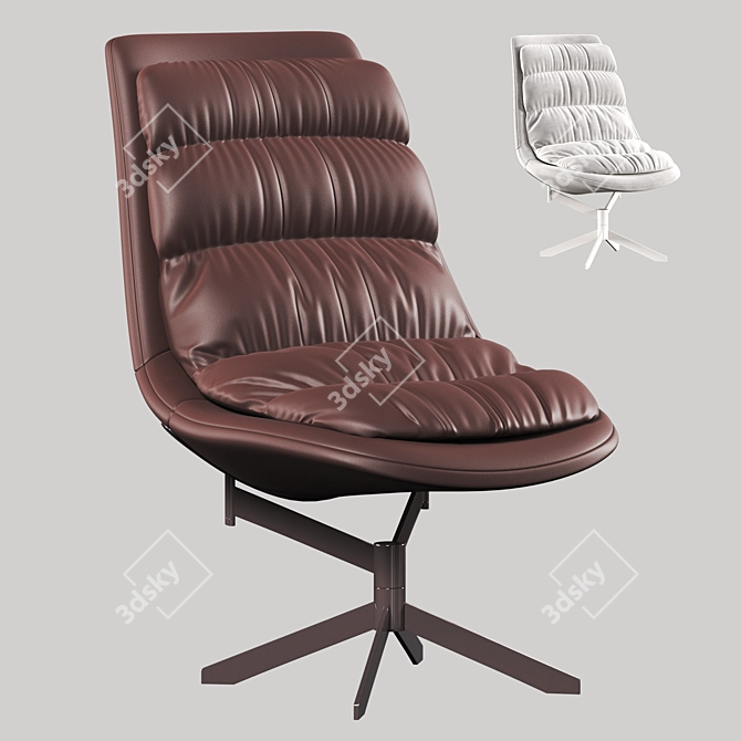 FAT FRANK Armchair: Modern Comfort for Your Living Space 3D model image 1