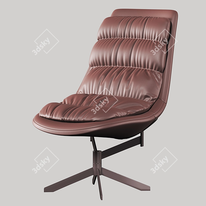 FAT FRANK Armchair: Modern Comfort for Your Living Space 3D model image 4