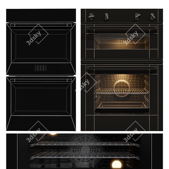 Premium Built-In Ovens by Bosch, Neff & Kitchenaid 3D model image 7