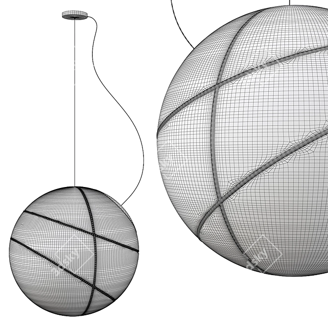 Sleek Fabbian Armilla Pendant 3D model image 2