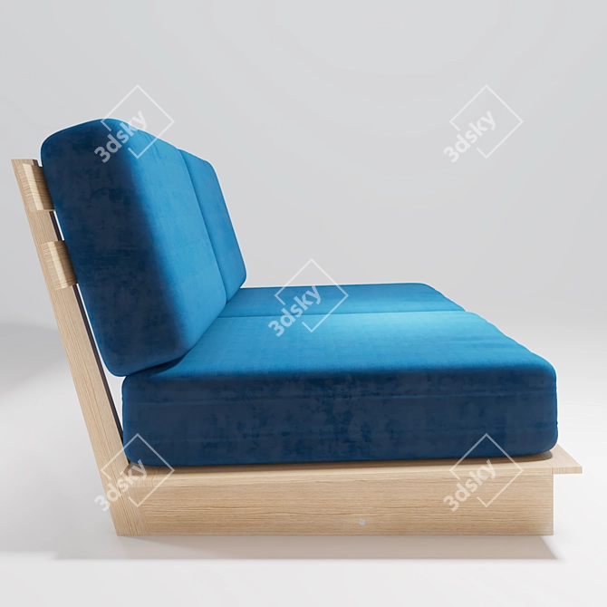 Compact 2-Seater Sofa 3D model image 2