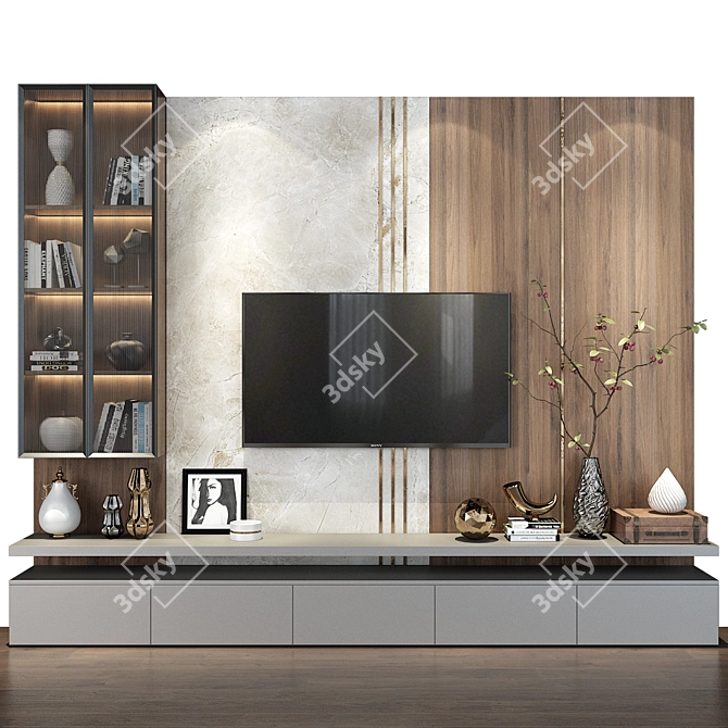 73" TV Wall Mount Set 3D model image 4