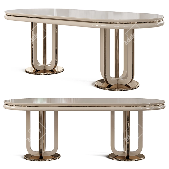 Elegant Dining Set - Newland Jaguar 3D model image 4