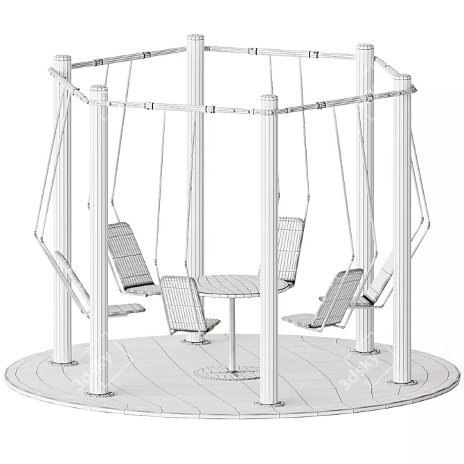 Modern Swing Office Furniture | Isku 3D model image 4