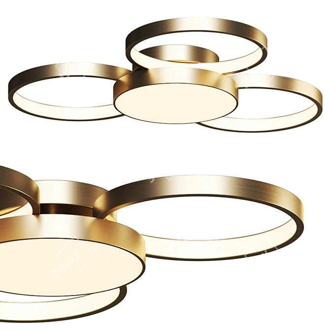 Modern LED Ceiling Light for Bedroom, Balcony, Corridor & Entryway 3D model image 1