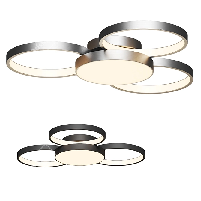 Modern LED Ceiling Light for Bedroom, Balcony, Corridor & Entryway 3D model image 2