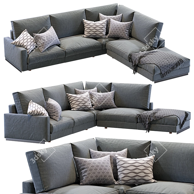 Arflex Rendezvous Sofa: Contemporary Elegance in Every Detail 3D model image 1