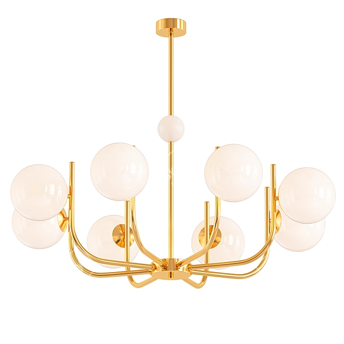 Elegant Rendezvous Pendant Chandelier 3D model image 1