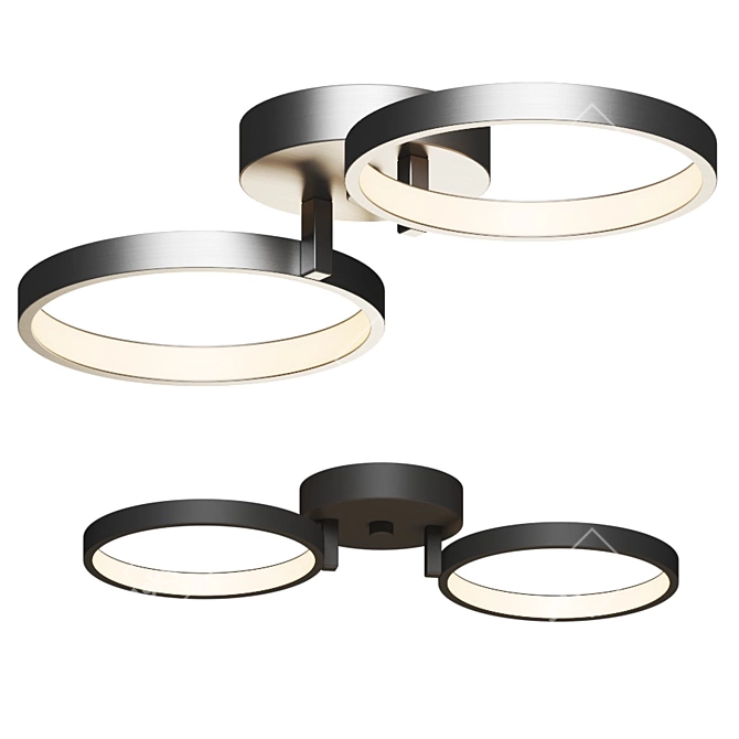 Modern LED Ceiling Light 3D model image 2