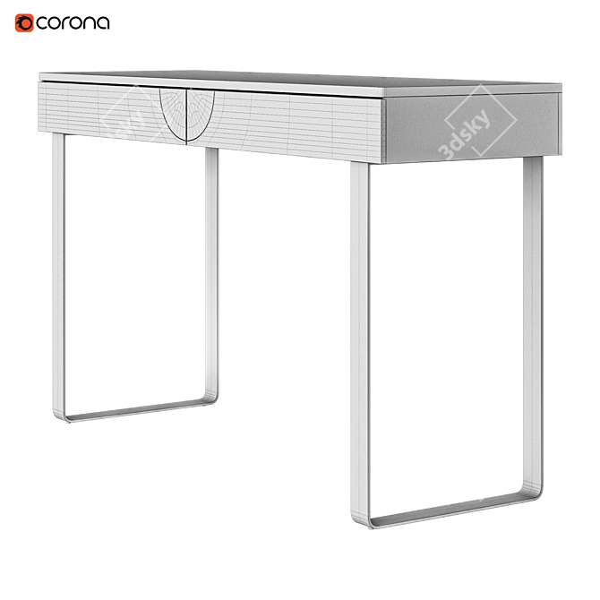 Sleek Glinda Console Table 3D model image 4