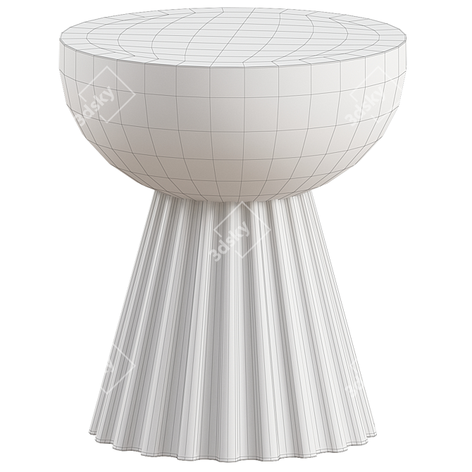 Elegant Donato End Table 3D model image 2