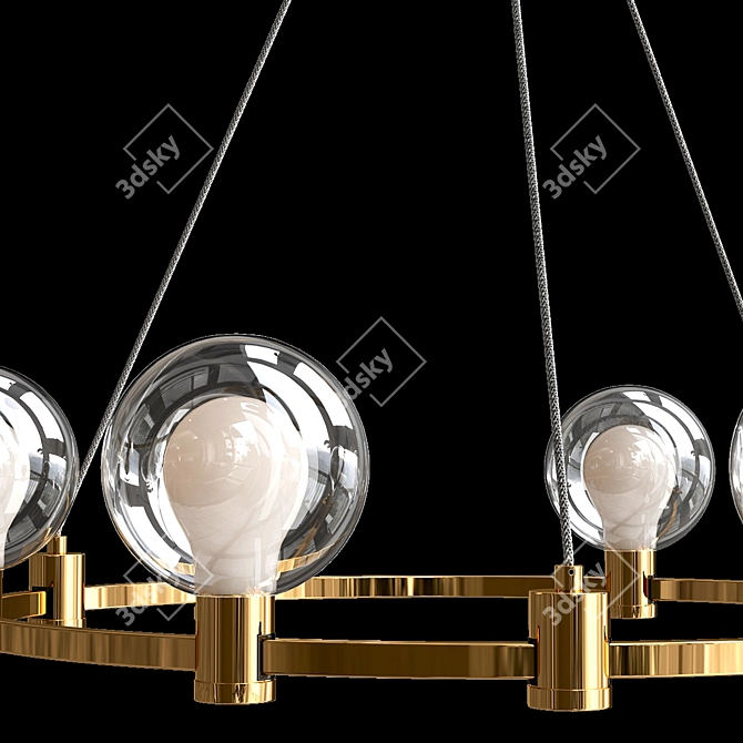 Sleek Freya Urban Pendant 3D model image 2