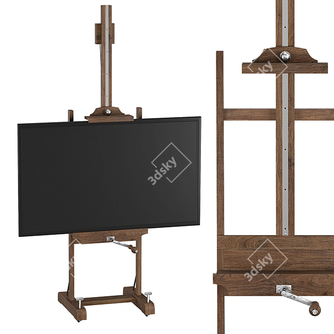 English Artist's Easel: Versatile and Stylish 3D model image 1