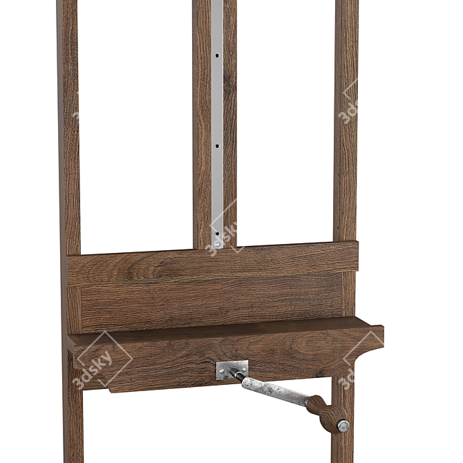 English Artist's Easel: Versatile and Stylish 3D model image 3