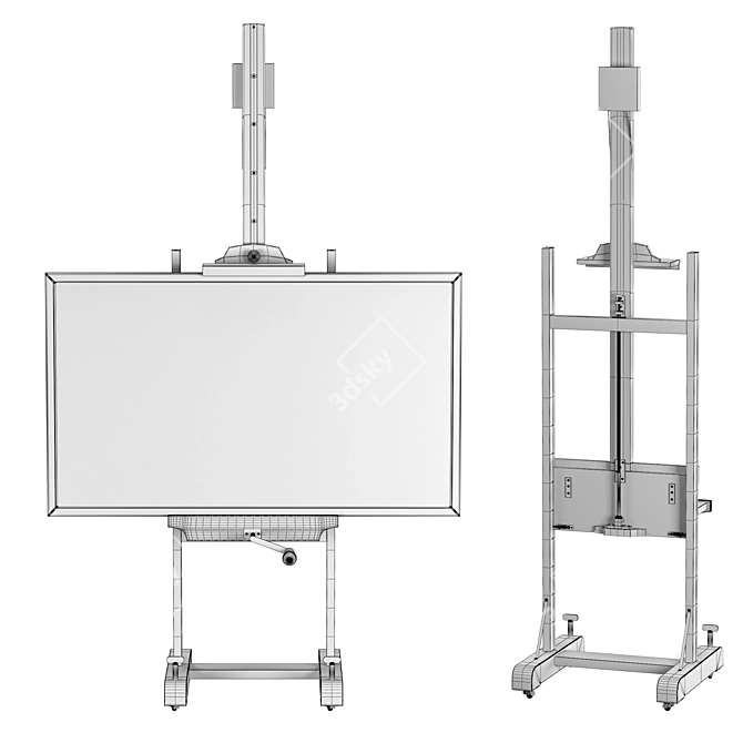 English Artist's Easel: Versatile and Stylish 3D model image 5