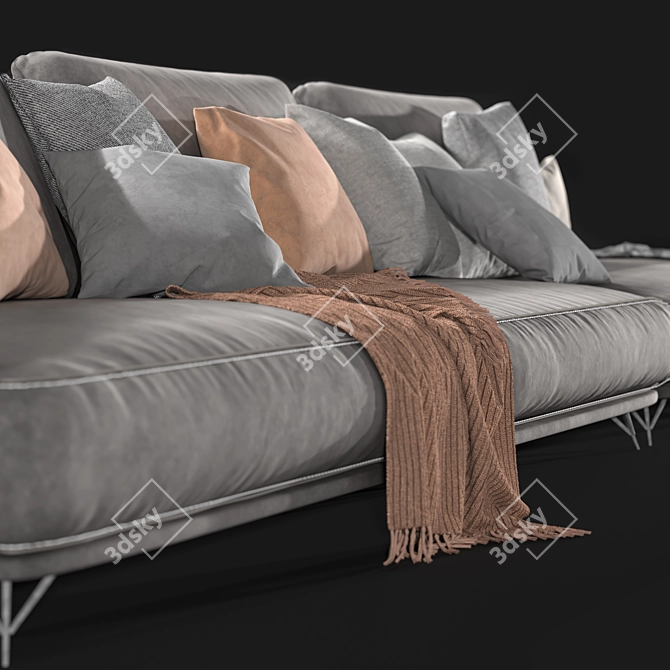 Elegant Ditre Italia Lennox Sofa 3D model image 2