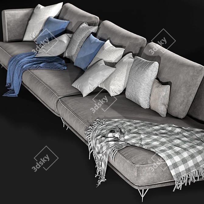 Elegant Ditre Italia Lennox Sofa 3D model image 3