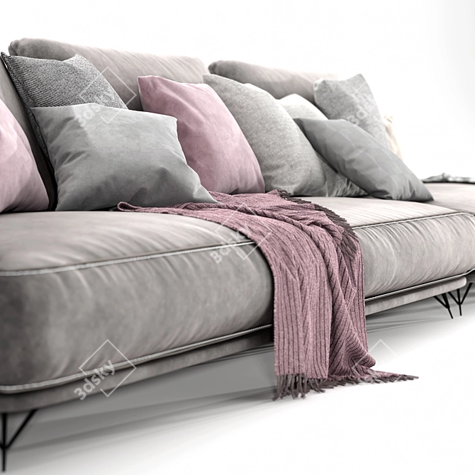 Elegant Ditre Italia Lennox Sofa 3D model image 8