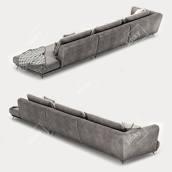 Elegant Ditre Italia Lennox Sofa 3D model image 10