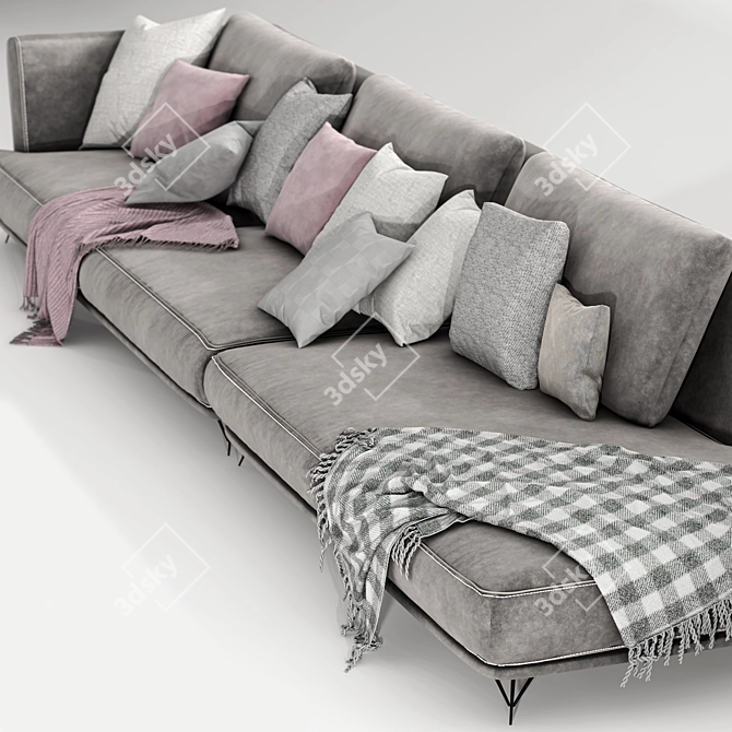 Elegant Ditre Italia Lennox Sofa 3D model image 11