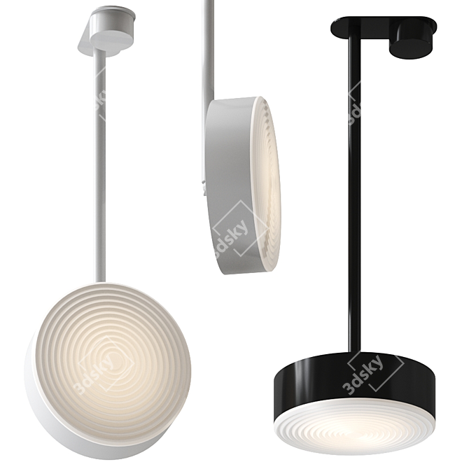 Radiant 100cm Pendant Lamp by Re:volt 3D model image 1