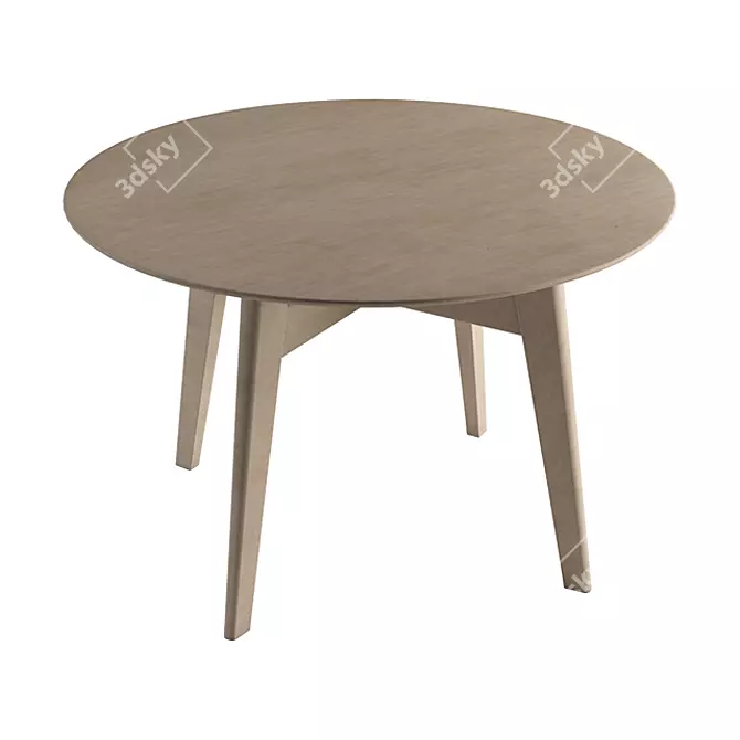 Elegant ABREY Round Table 3D model image 2