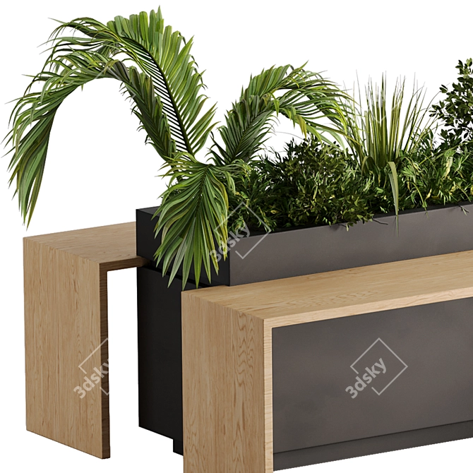 Nature's Oasis: Outdoor Plant Set 3D model image 4