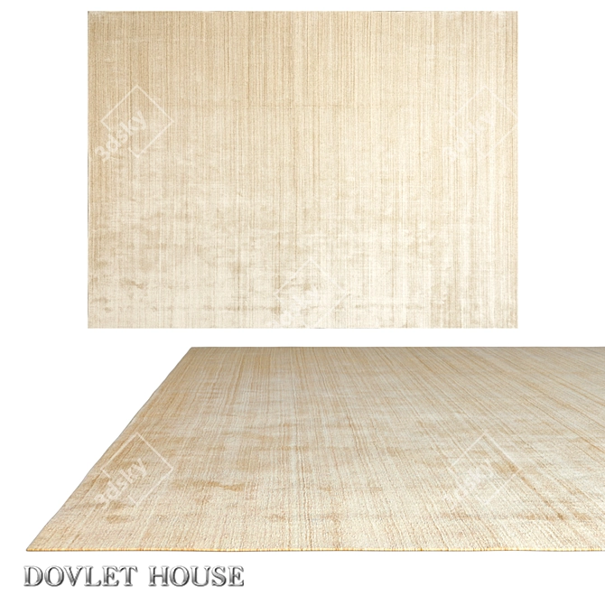 DOVLET HOUSE Carpet (Art 16130) - Wool & Art Silk Blend 3D model image 1