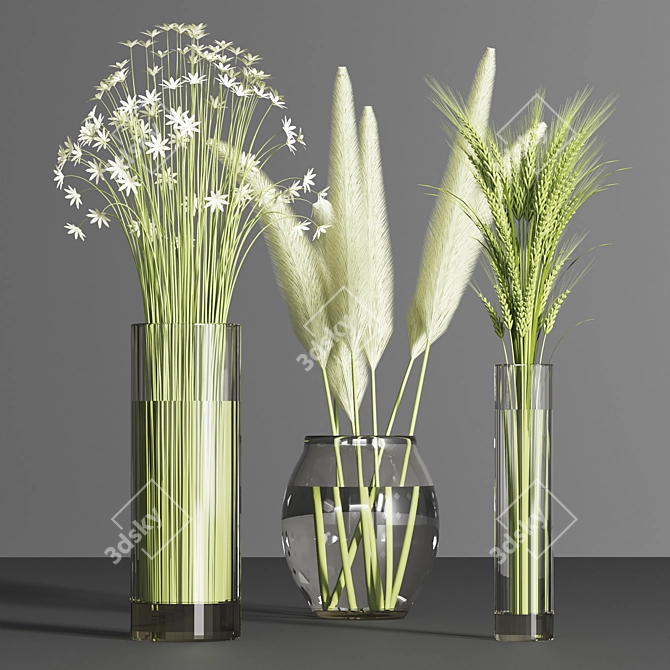 Greenery Delight Bouquet 3D model image 3