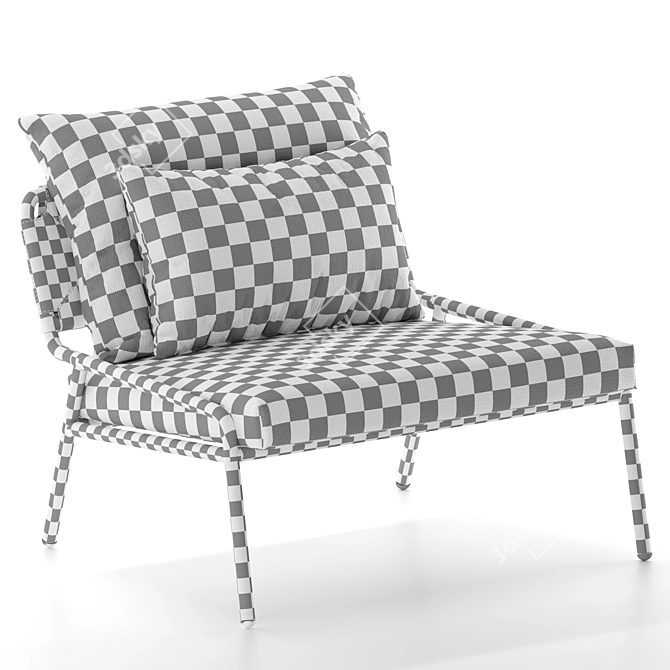 Modern Zoe Armchair: Elegant Comfort 3D model image 7