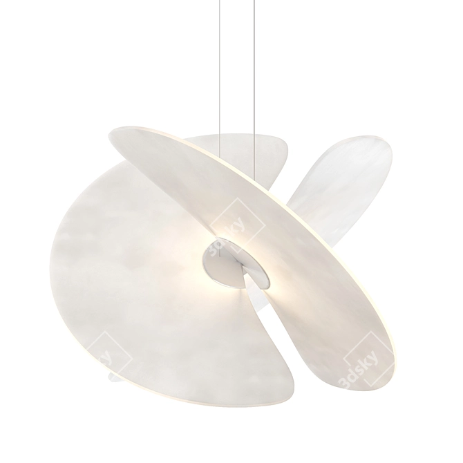 Minimalist Magnetic Heart Chandelier 3D model image 2