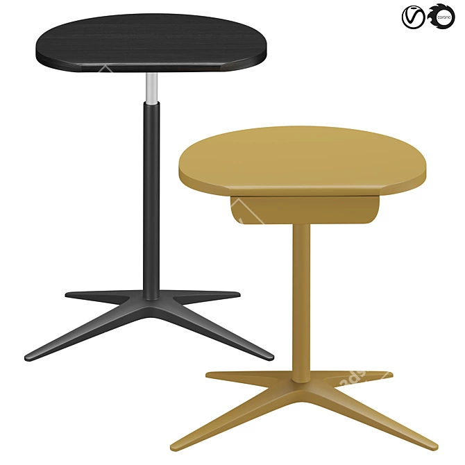 Elegant Sir Vito Tables 3D model image 1