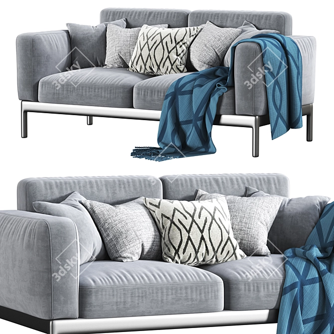 Modern Flexform Romeo Compact Sofa 3D model image 1