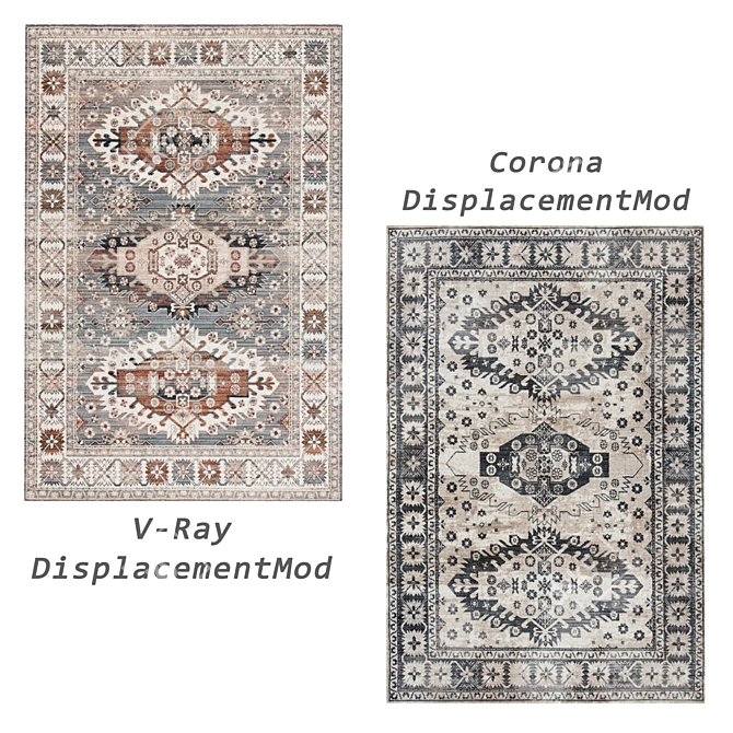 Versatile 3D Rug Set 3D model image 4