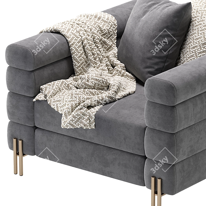 Elegant York Chair Set 3D model image 5