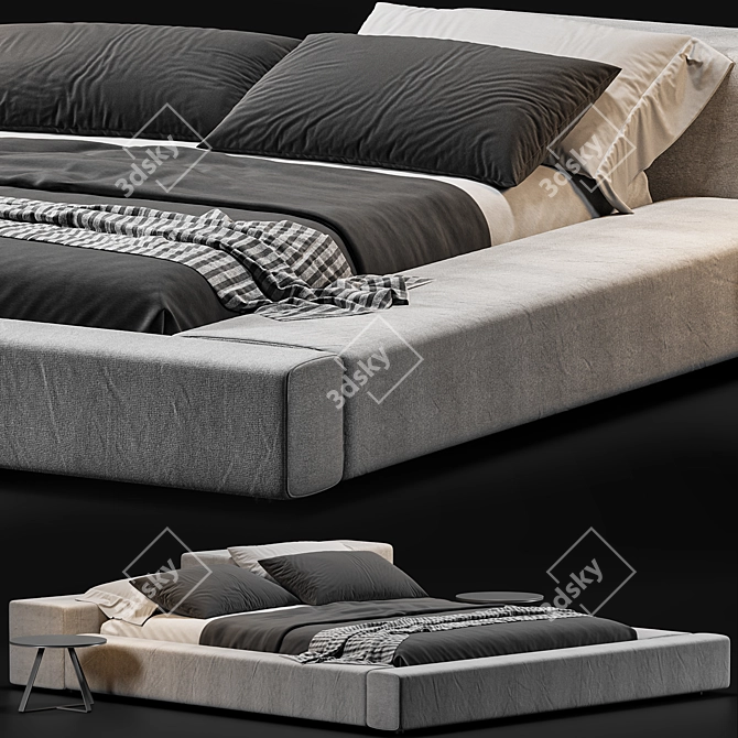 Modern Living Divani Extra Wall Bed 3D model image 1