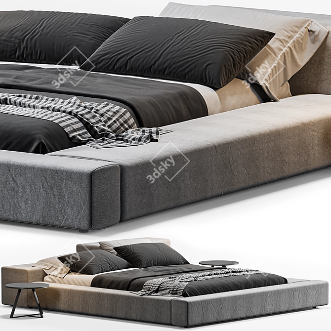 Modern Living Divani Extra Wall Bed 3D model image 8