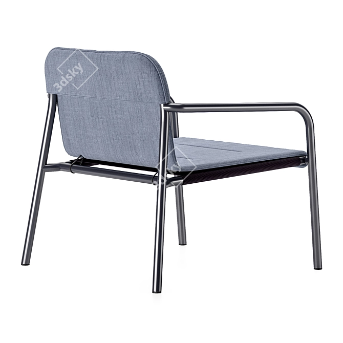 Scandi Stackable Kapa Lounge: Sleek & Stylish 3D model image 2