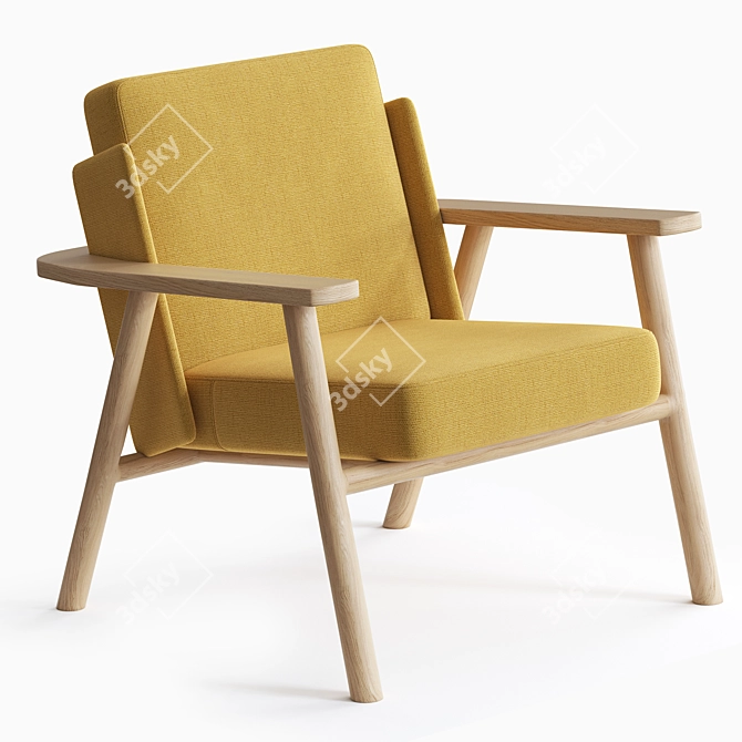 Elegant Lasai Armchair for Ultimate Comfort 3D model image 1