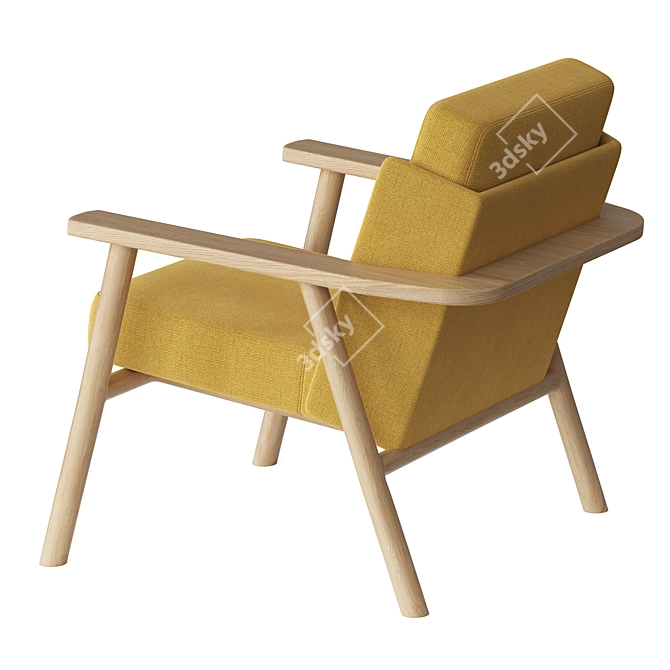 Elegant Lasai Armchair for Ultimate Comfort 3D model image 2