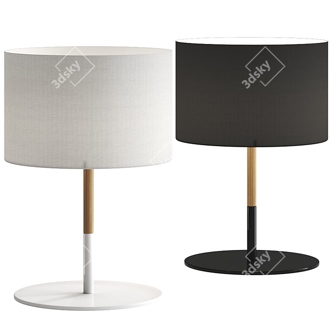 Elegant Haag Table Lamp by Valaisin 3D model image 1