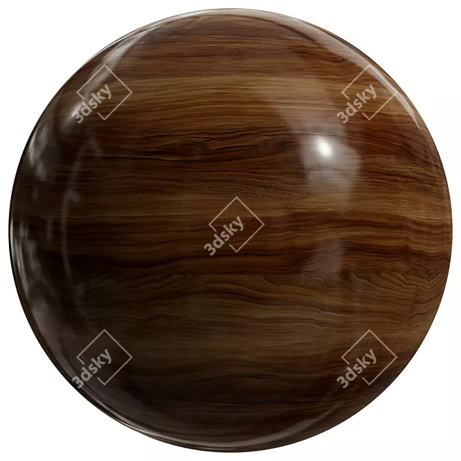 FB75 Wood Effect | High Gloss | Seamless 3D model image 2