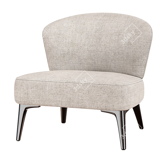 Elegant Aston Armchair: Contemporary Design 3D model image 5