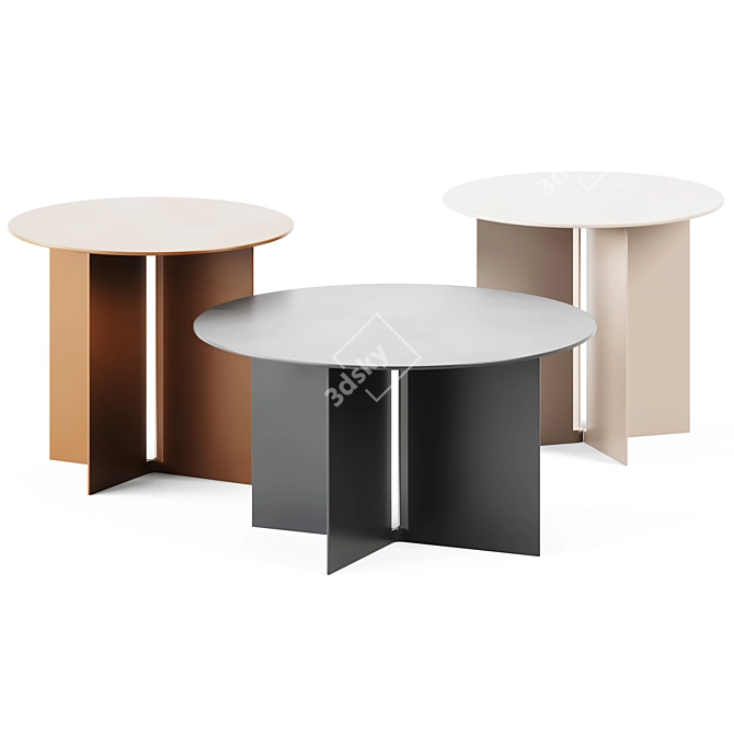 Stylish Mers Coffee Tables 3D model image 1