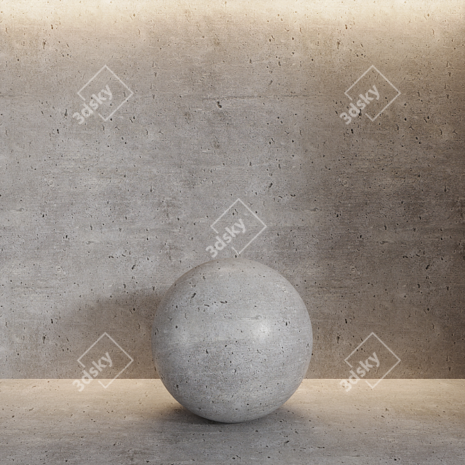 Durable Concrete Material 3D model image 1