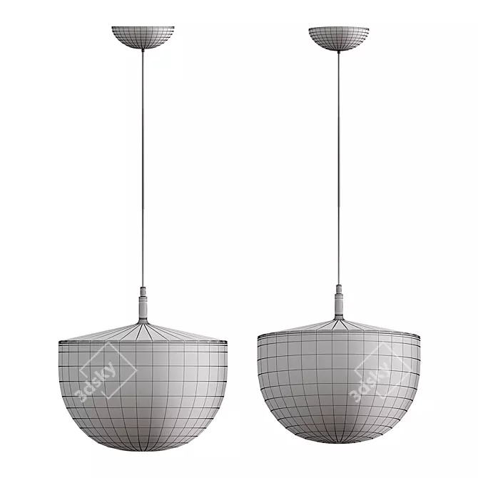 Cheshire Opal Pendant Lamp 3D model image 4