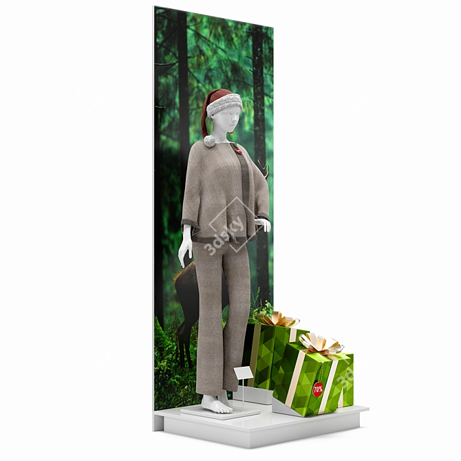 Fashion Shop: Podiums, Mannequins & Gifts 3D model image 1