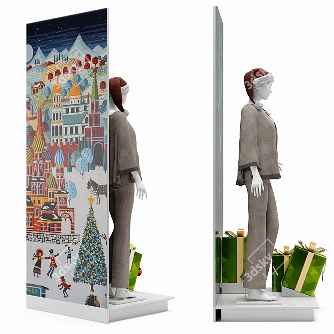 Fashion Shop: Podiums, Mannequins & Gifts 3D model image 2