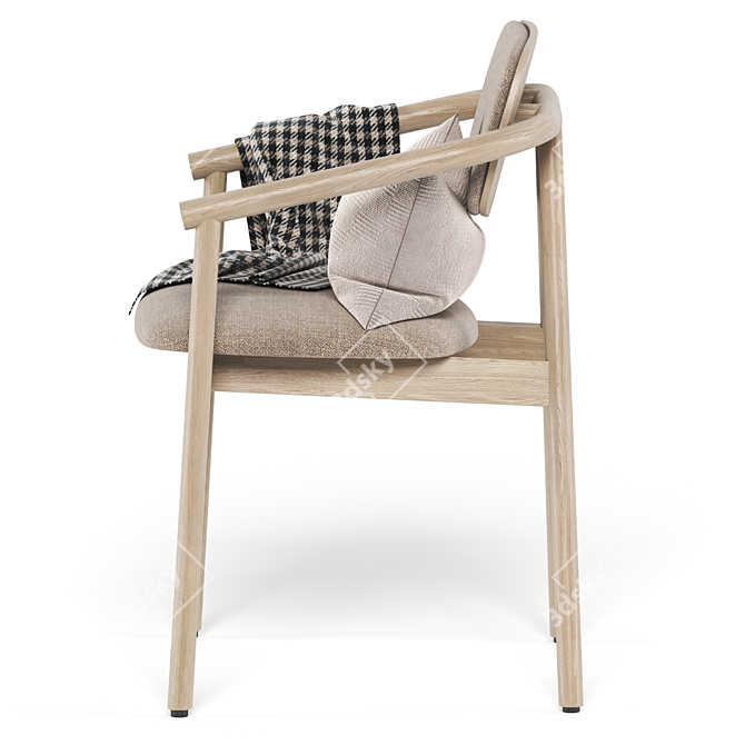 Modern Krala Chair by Moroso 3D model image 4